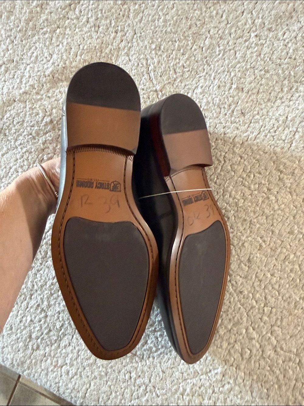 Stacy Adams Black Leather Tassel Loafers with Redzone Collection 8.5 - Picture 8 of 8